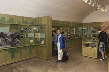 Část expozice v prostorách Malé pevnosti Terezín.