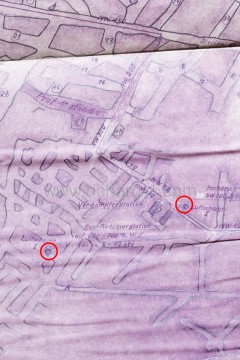 Pojmenování „Luftschacht“ a „Wetterschacht“ najdeme na pracovní mapě továrny Richard vytvořené 15. 04. 1944.