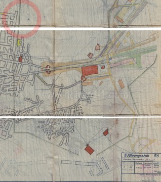 Mapa Richard I., ze dne 20. 11. 1944 – tedy již z doby, kdy bylo po všech (zatím) doložených jednáních na téma vchodu E.