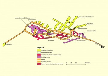 Mapa podzemí Richard II. Zdroj fotografie – oficiální stránky SURAO