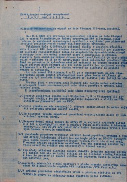 Informace z 2. 1. 1960, o prohlídce dolu a nutných bezpečnostních a stavebních opatření v plánovaném úložišti.