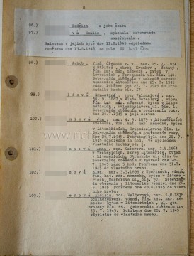 V městě Litoměřice prudce stoupla od června 1945 vlna sebevražd.