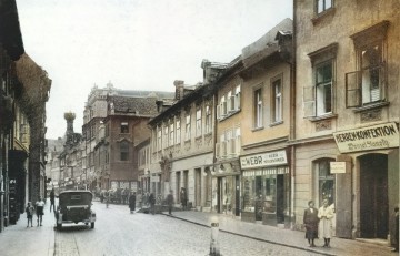 Poklidné město Litoměřice v roce 1930 – kolorováno.