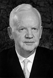 Heinrich Lübke. Německý politik, prezident Spolkové republiky Německo v letech 1959–1969.