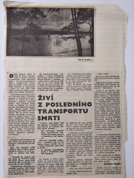Novinový článek – autor Stanislav Hruška.