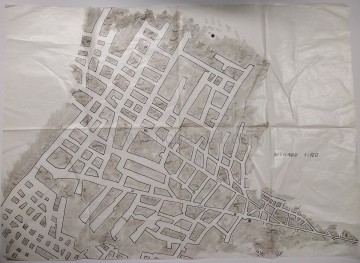 Každý před lety takto začínal… Mapa části podzemí Richard I., na pauzovacím papíru. Z fotoarchívu Stanislava Hrušky.