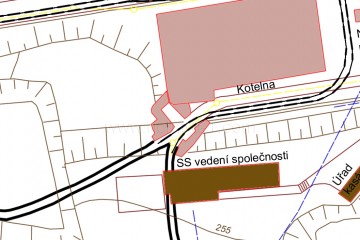 Výřez z digitálně překreslené původní mapy – vchod A/B. Digitálně překreslená mapa podle původního originálu – autor mapy Mgr. Tomáš Kos.